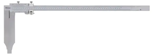 Image of vernier caliper, long jaw, fine adjust. 0-500mm,0,02mm, metric/inch .