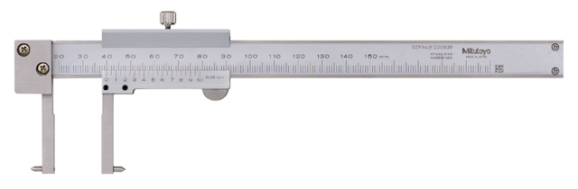 Image of vernier point jaw inside caliper 20-150mm,0,05mm, metric .