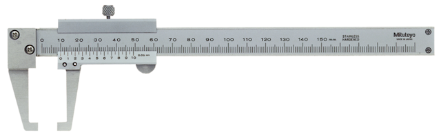 Image of vernier neck caliper 0-150mm,0,05mm, metric .