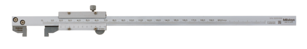 Image of vernier hook type caliper 0-200mm,0,02mm, metric .