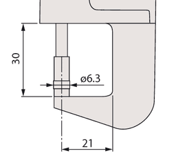 Technical Image of abs digital thickness gauge inch/metric, 0-0,47",0,00005"/0,001mm .