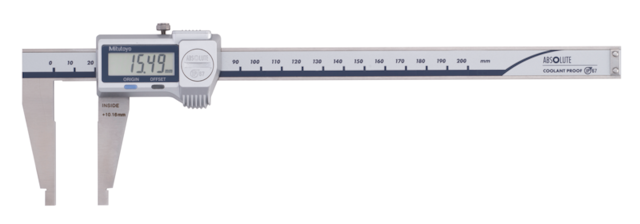 Image of digital abs caliper, nib style jaws ip67 0-200mm .