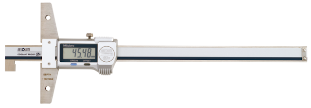 Image of digital abs depth gauge ip67, hook type inch/metric, 0-8"/0-200mm .
