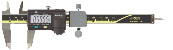 Image of digital abs aos caliper for tolerance inch/metric, 0-4" .