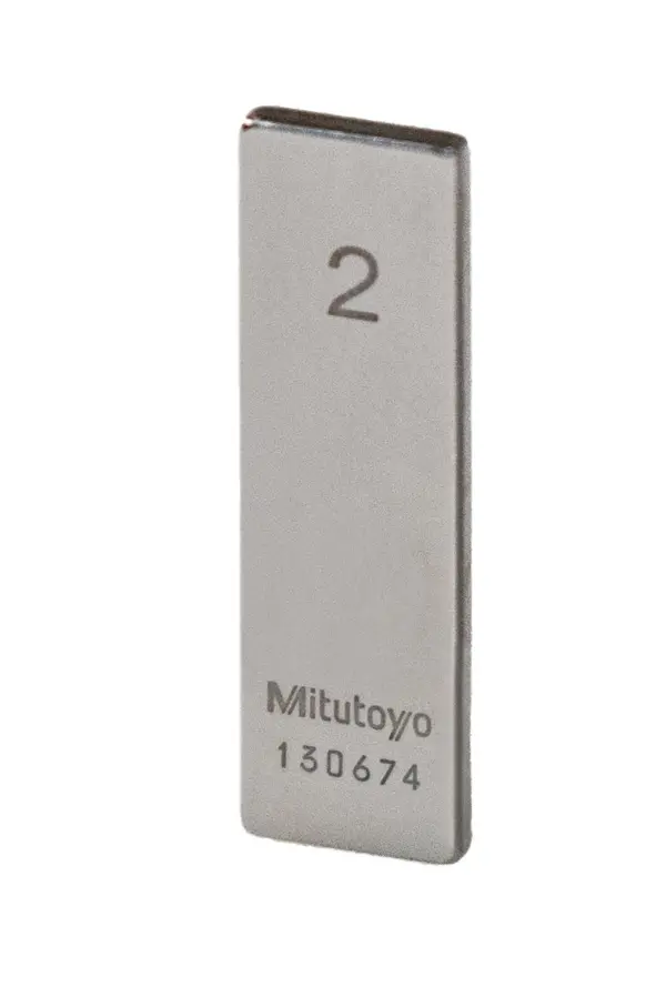 Image of gauge block, metric, inspection cert. iso, grade 0, steel, 1mm .