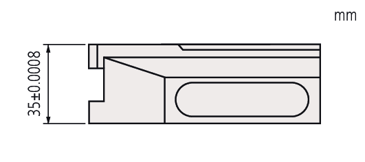Image of holder base for gauge blocks  .