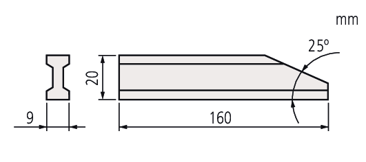 Image of plain jaw for gauge blocks  .