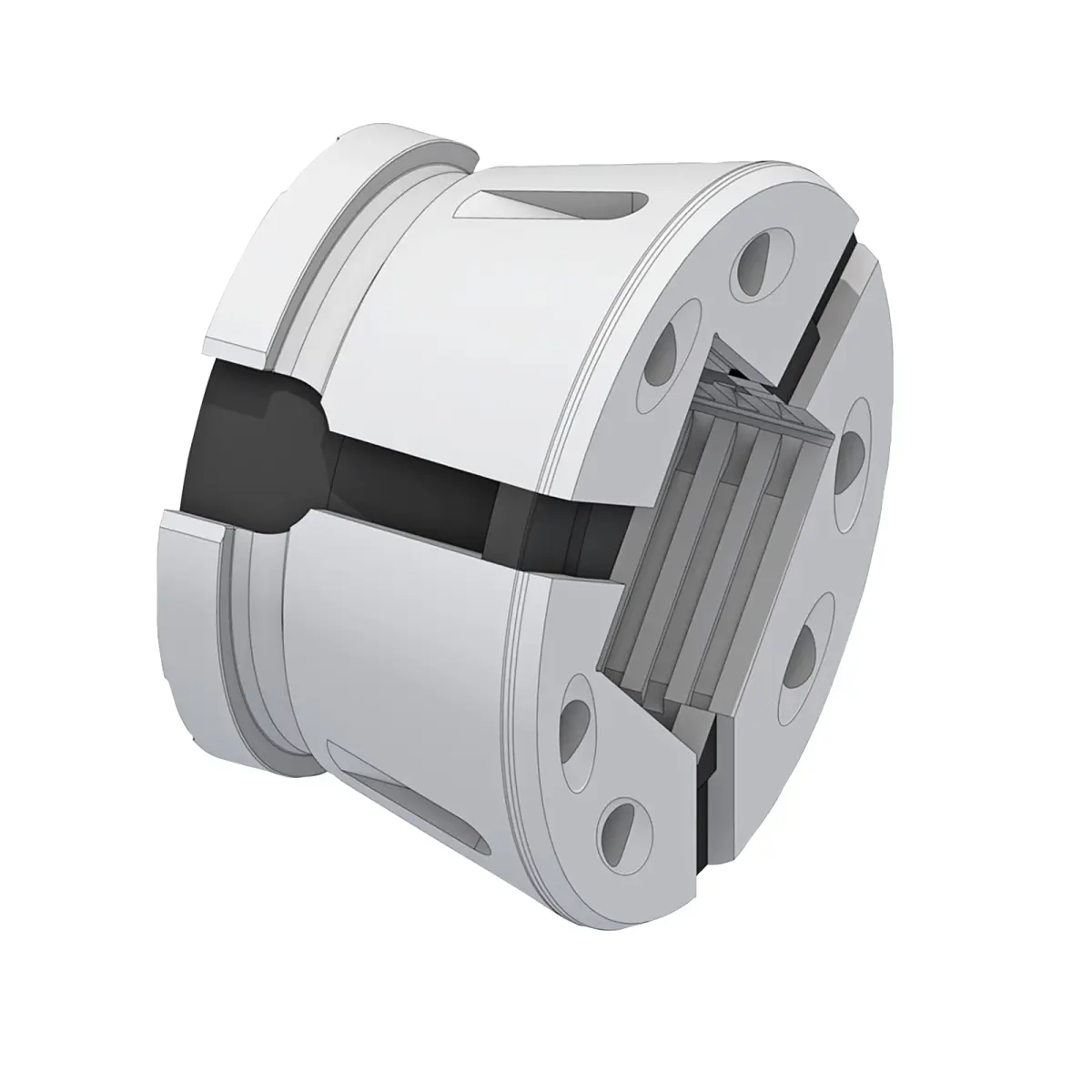 Size SK80 Clamping Head - Serrated Square Collet - Hainbuch