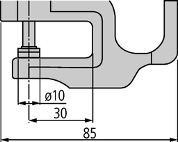 Technical Image of dial indicator thickness gauge 0-20mm,0,01mm, standard .
