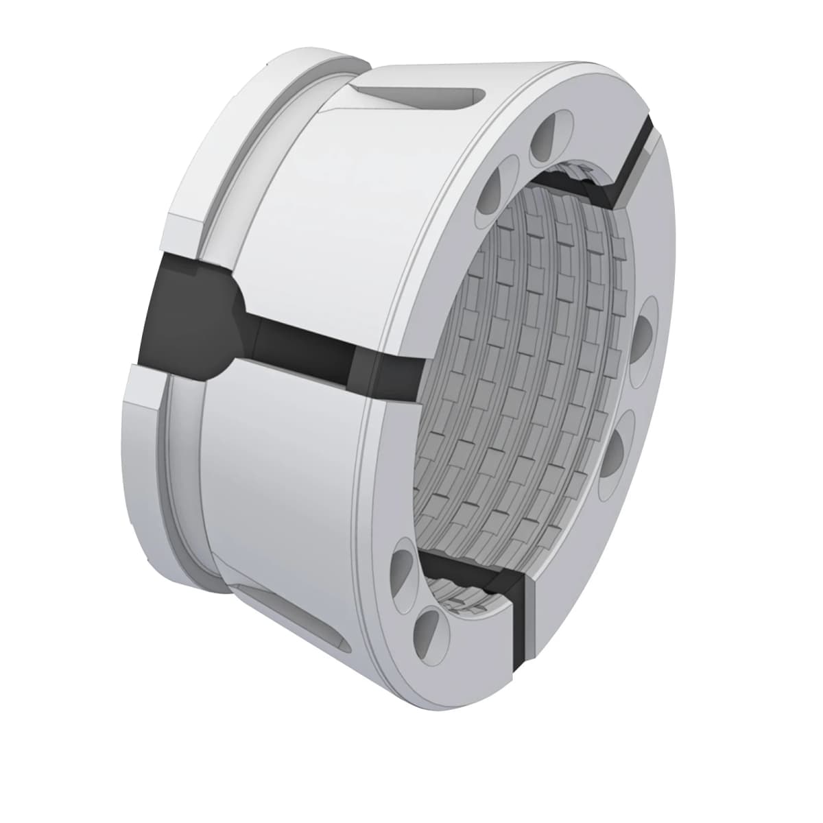 Size SK80 Clamping Head - Serrated Round Collet - Hainbuch