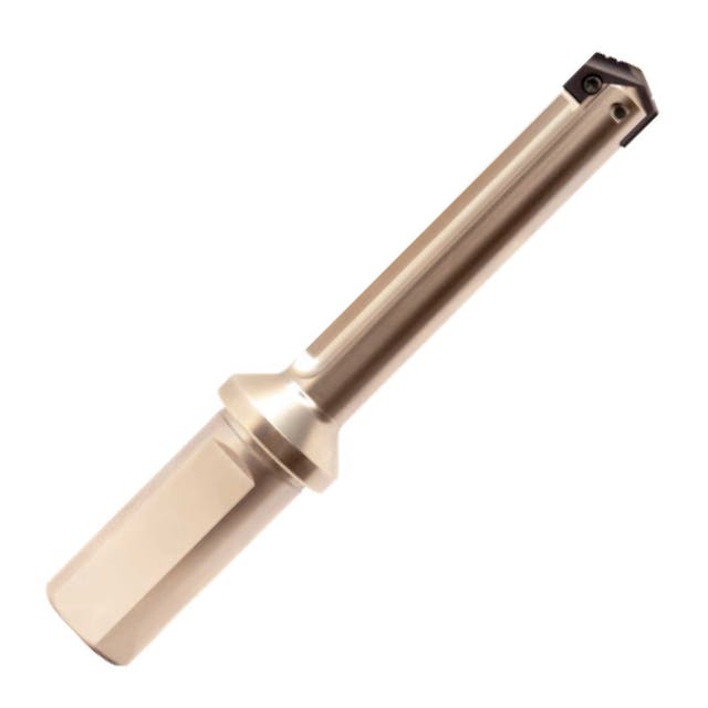 Image of a short straight flute shank spade drill holder.