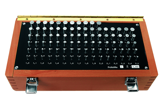 Image of cylindrical measuring pin din 2269, set 91 pcs. grade 2 .