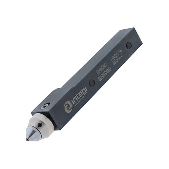 Image of a straight diamond tip burnishing tool holder from Integi, series HBCD.
