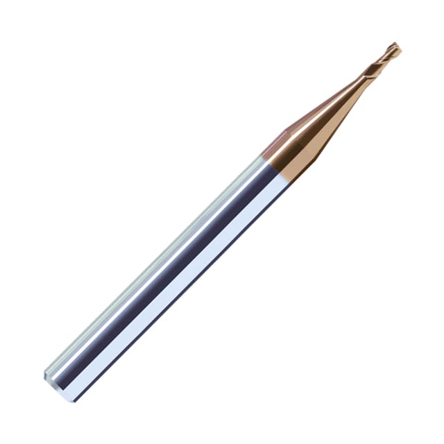ZCC-CT HM-2ES 2 Flute Micro Diameter End Mill with Straight Shank