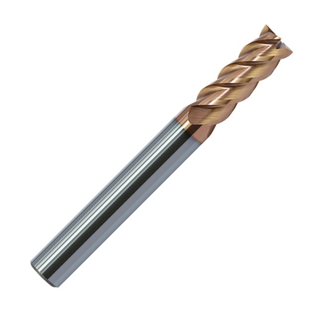 ZCC-CT HM-4E 4 Flute End Mill with Straight Shank