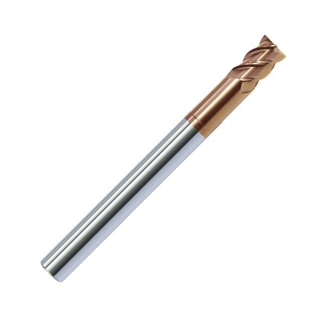 ZCC-CT 4 Flute Reduced Neck End Mill for Hardened Steel Machining.