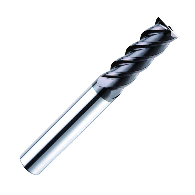 Max-Mill JE Series Coated Carbide 4 Flute Square End Mill