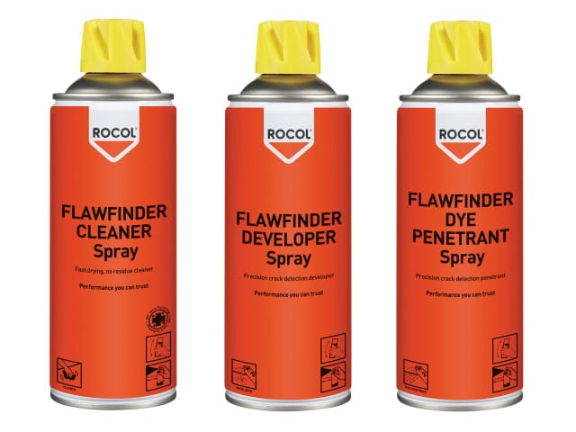 Image of Flawfinder kit by Rocol containing 3 products.