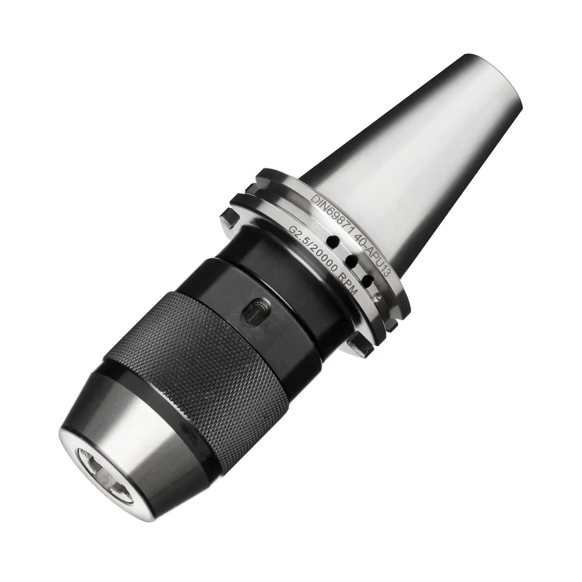 DIN69871 (SK40) APU Type Universal Keyless Drill Chuck