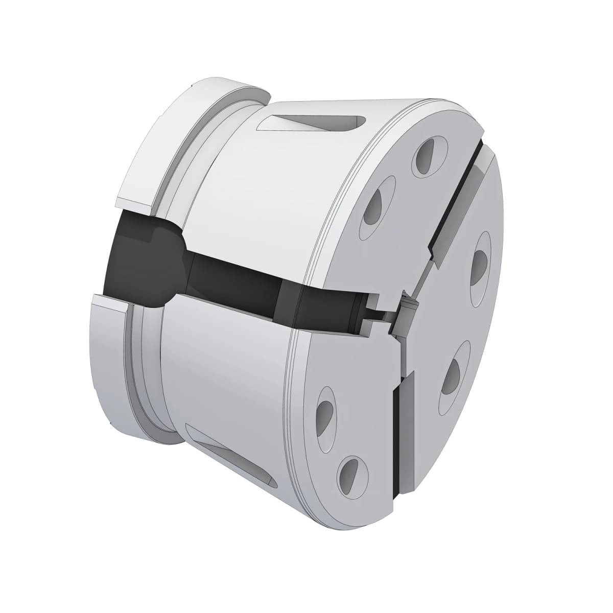 Size SK65 Clamping Head - Smooth Square Collet - Hainbuch