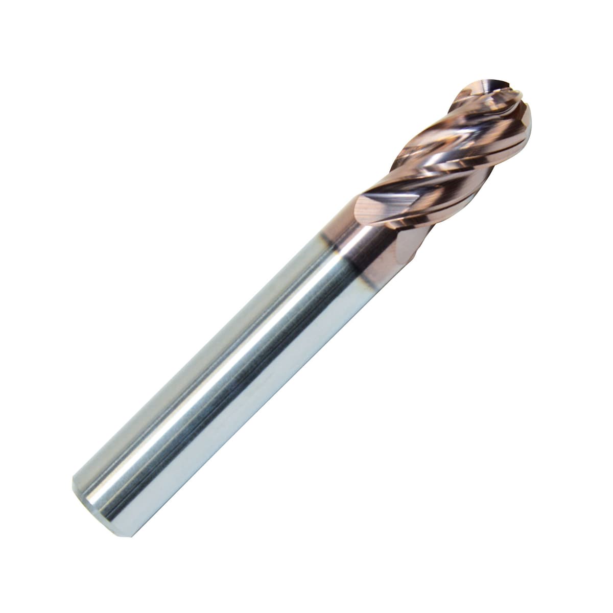 ZCC-CT TM-4BL Series 4 Flute KMS405 Coated Carbide Ball Nose Long Length End Mill for Titanium & Heat-Resistant Alloy Machining