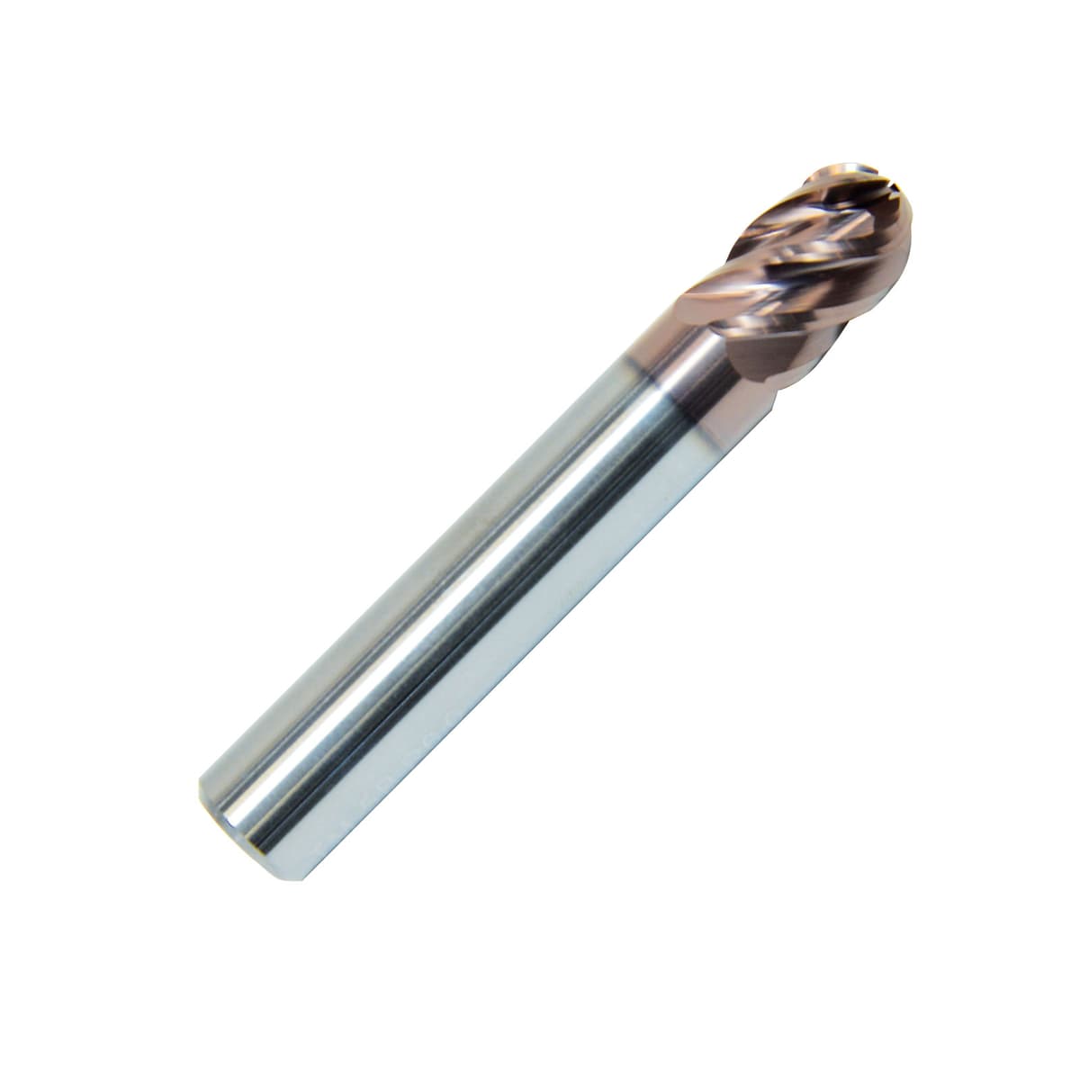 ZCC-CT TM-5B Series 5 Flute KMS405 Coated Carbide Ball Nose End Mill for Titanium & Heat-Resistant Alloy Machining