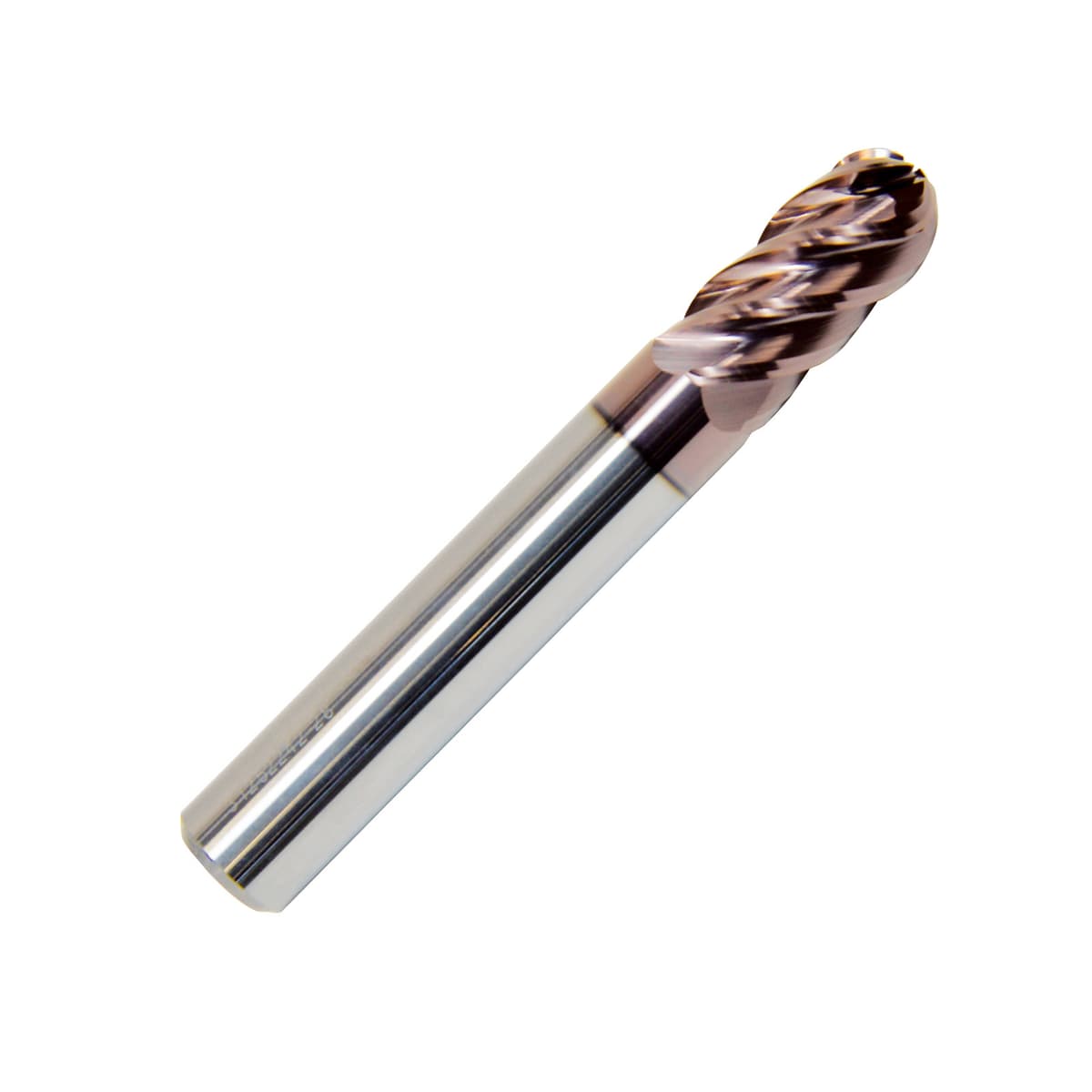 ZCC-CT TM-5BL Series 5 Flute KMS405 Coated Carbide Ball Nose Long Length End Mill for Titanium & Heat-Resistant Alloy Machining