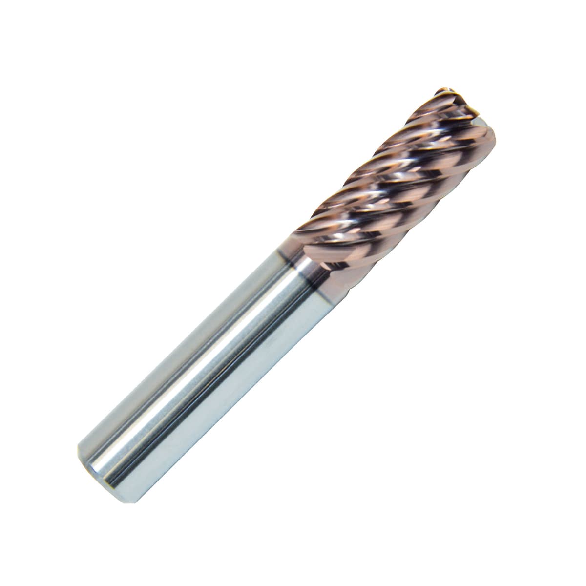 ZCC-CT TM-7R Series 7 Flute KMS405 Coated Carbide Corner Radius End Mill for Titanium & Heat-Resistant Alloy Machining