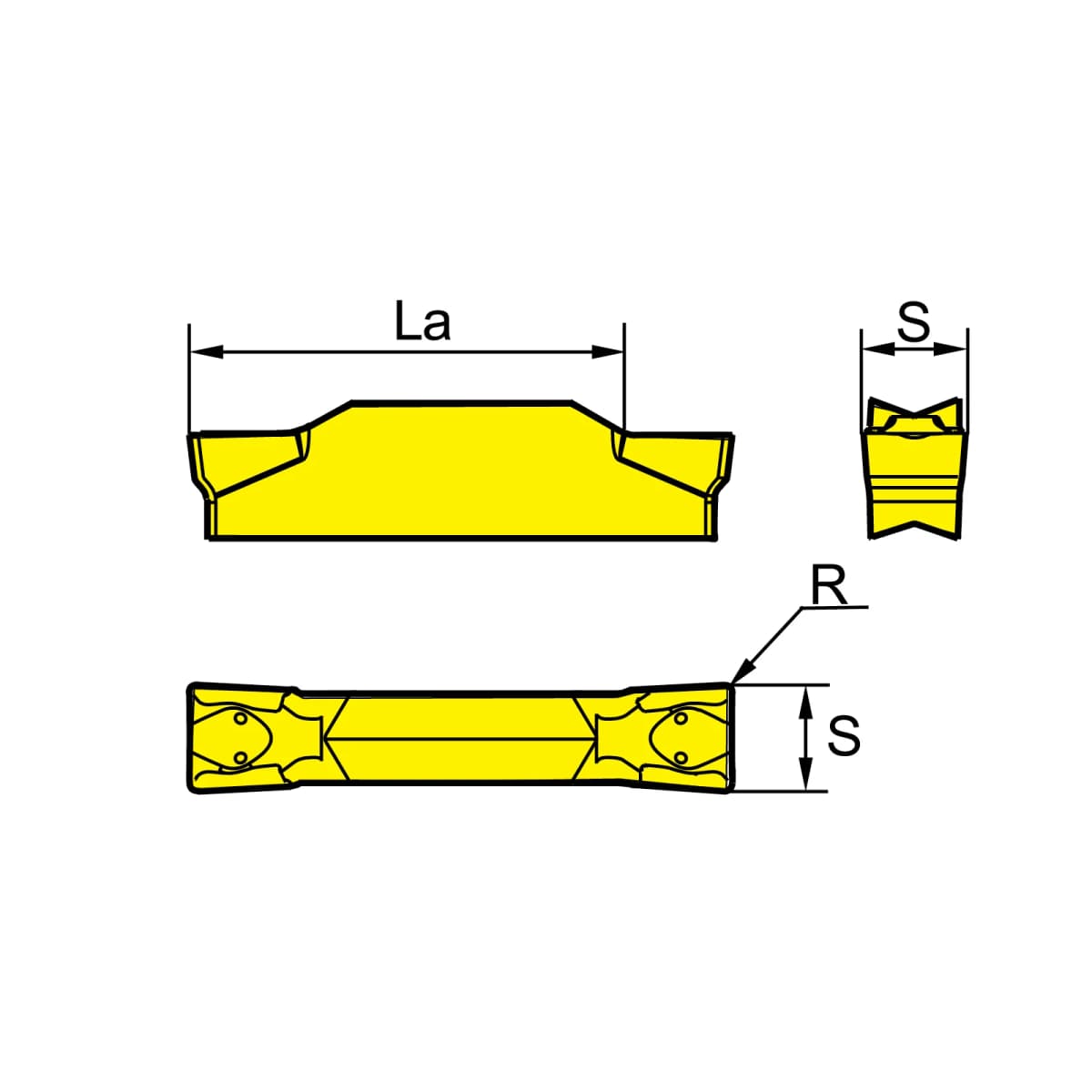 ZCC-CT Coated Grooving Insert