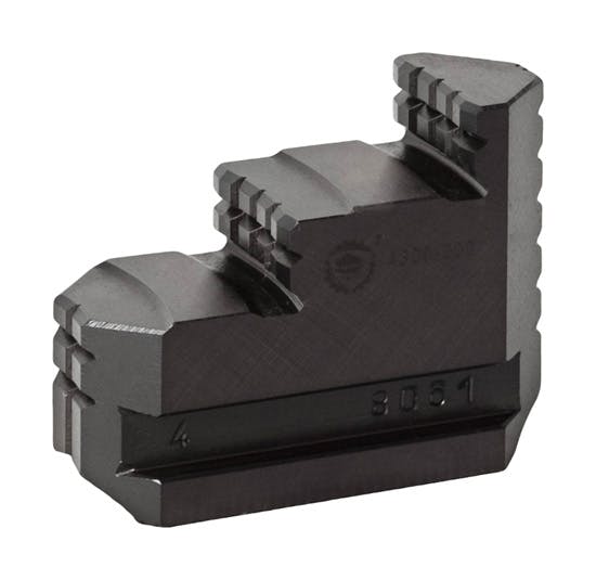 Bison SJT4300 Hard Solid Jaws (Reversible Clamping) for 4300 Series 4-Jaw Independent Chucks