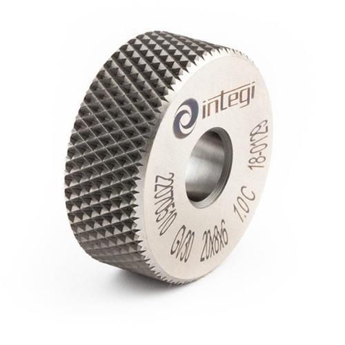 Image of 30° downwards cross form knurl with dimensions 10x4x4 from Integi