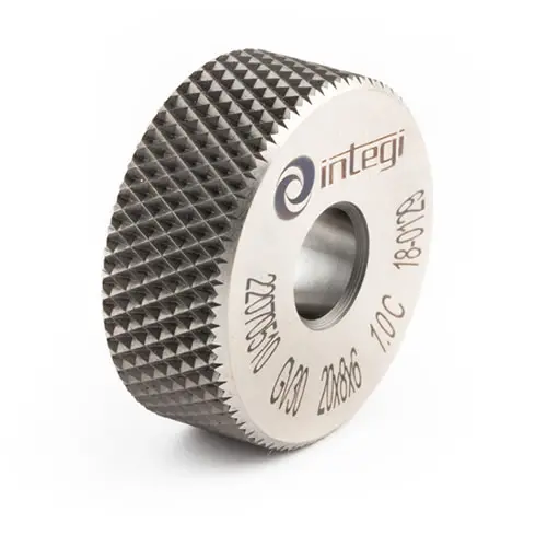 Image of 30° downwards cross form knurl with dimensions 25x10x15/11 from Integi