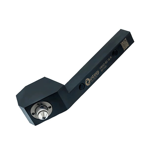 Image of a 45 degree diamond tip burnishing tool holder from Integi, series HBSD45.