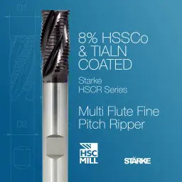 Starke HSCR multi flute fine pitched ripper overview.