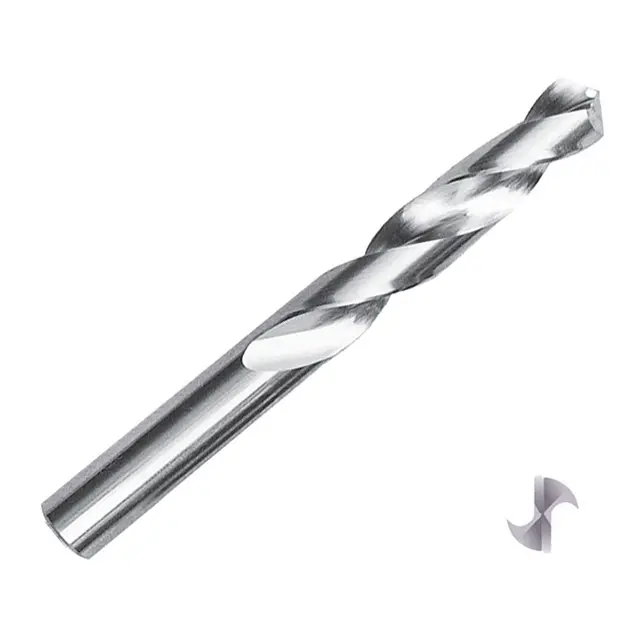 ZCC-CT 1105SC03 SC Series Solid Coated Carbide Twist Drill for Aluminium Drilling - 3xD Stub Drill.