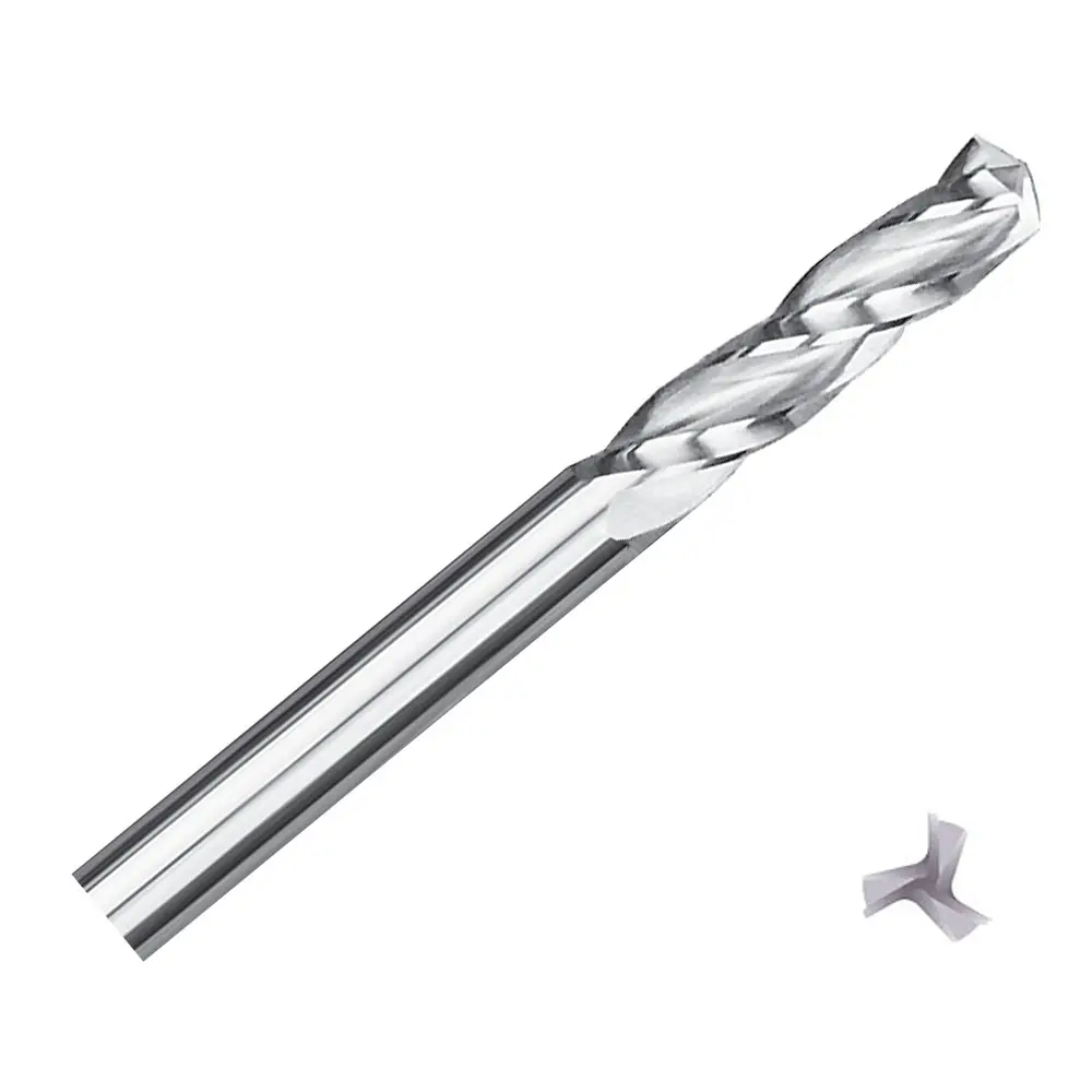 ZCC-CT 1165PA03 PA Series 3 Flute Solid Coated Carbide Twist Drill Aluminium Drilling - 3xD Stub Drill.