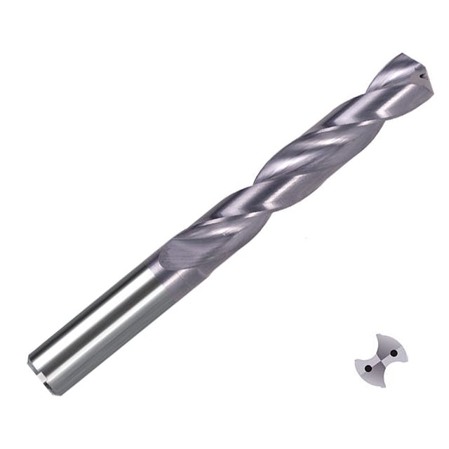 ZCC-CT 1534ST03C ST Series Solid Coated Carbide Through Coolant Twist Drill for Steel, Stainless Steel & Heat-Resistant-Alloy Drilling - 3xD