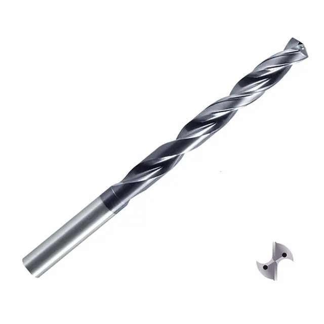 ZCC-CT 1588SL15C SL Series Solid Coated Carbide Through Coolant Twist Drill for General Purpose Drilling - 15xD Long Series.