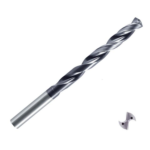 ZCC-CT 1588SL30C SL Series Solid Coated Carbide Through Coolant Twist Drill for General Purpose Drilling - 30xD Long Series.