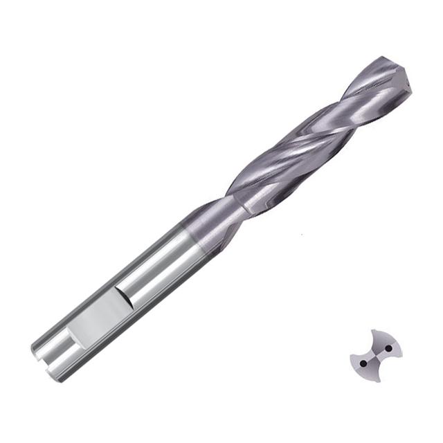 ZCC-CT 1634SU03C SU Series Solid Coated Carbide Through Coolant Twist Drill for General Purpose Drilling - 3xD Stub Drill.