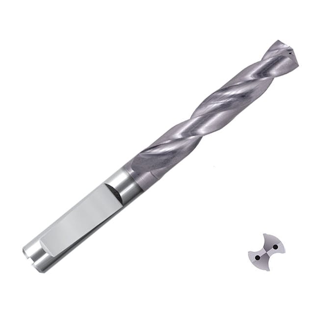 ZCC-CT 1736SU05C SU Series Solid Coated Carbide Through Coolant Twsit Drill for General Purpose Drilling - 5xD Jobber Drill.
