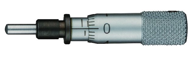 Image of micrometer head ultra-small 0-5mm, spherical spindle .