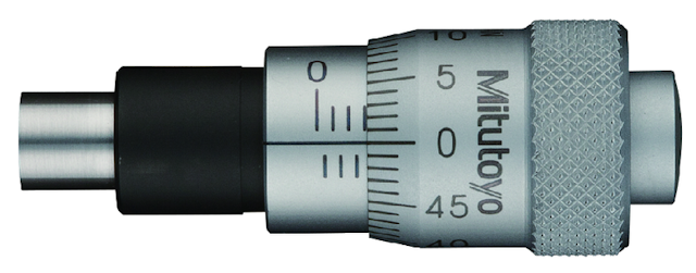 Image of micrometer head, large thimble type thimble d=15mm, 0-6,5mm .