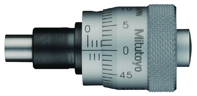 Image of micrometer head, large thimble type thimble d=20mm, 0-6,5mm .