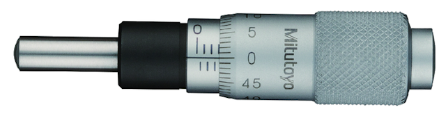 Image of micrometer head, small standard type 0-13mm, spherical spindle .