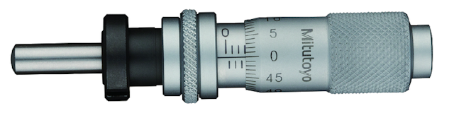 Image of micrometer head, small standard type 0-13mm, clamp nut, spi. lock, sph. spi. .