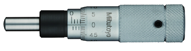 Image of micrometer head zero adjustable 0-13mm, spherical spindle .