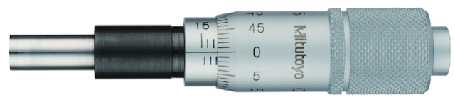 Image of micrometer head carbide-tipped 0-15mm, reverse reading .
