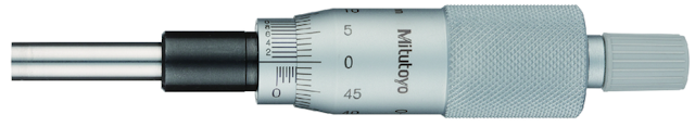 Image of micrometer head, medium-sized standard 0-25mm,0,001mm .