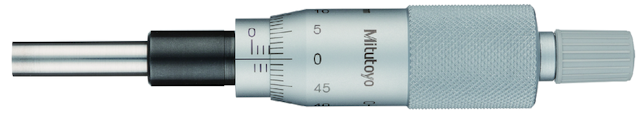 Image of micrometer head, medium-sized standard 0-25mm .
